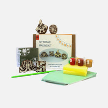 Load image into Gallery viewer, Diy toran making kit - handmade wooden block print craft