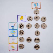 Load image into Gallery viewer, Wooden Phonogram Learning Kit