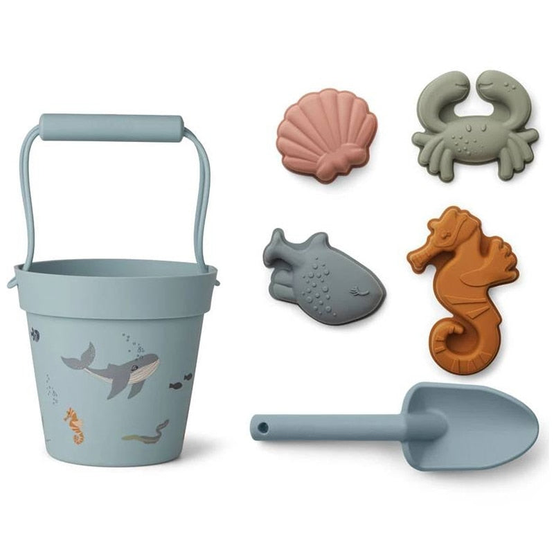 Silicone Sand Bucket & Spade Gift Kit